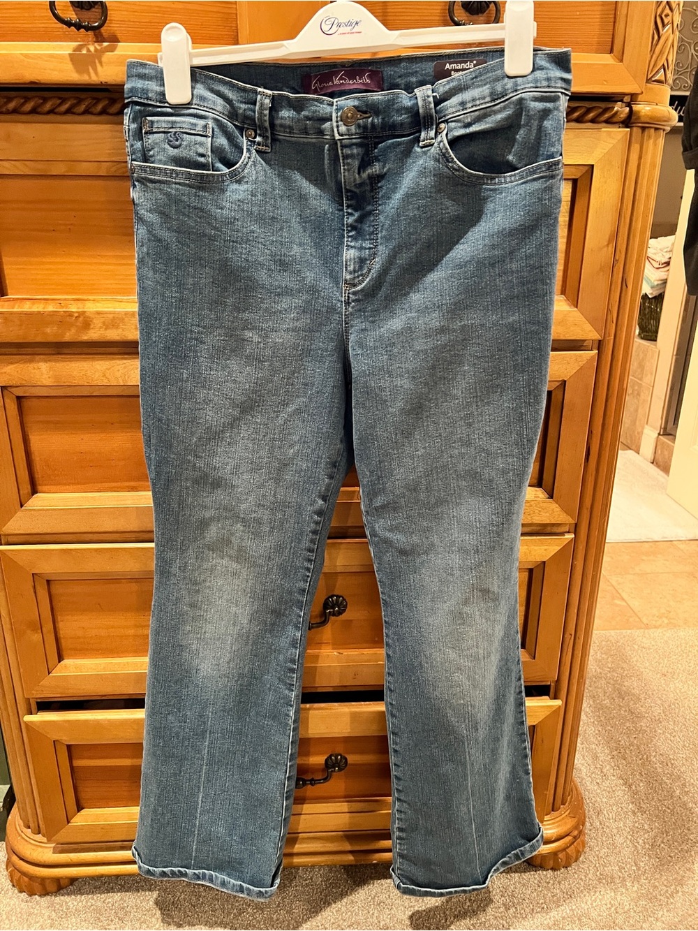 Gloria Vanderbilt Amanda Women's Flare Jeans - Blue Sz 12